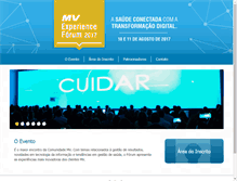 Tablet Screenshot of mvexperienceforum.com.br